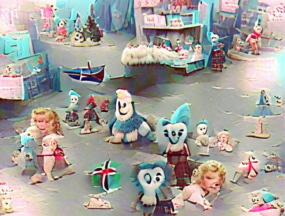 Creepy Island of Misfit Toys from the 1950s