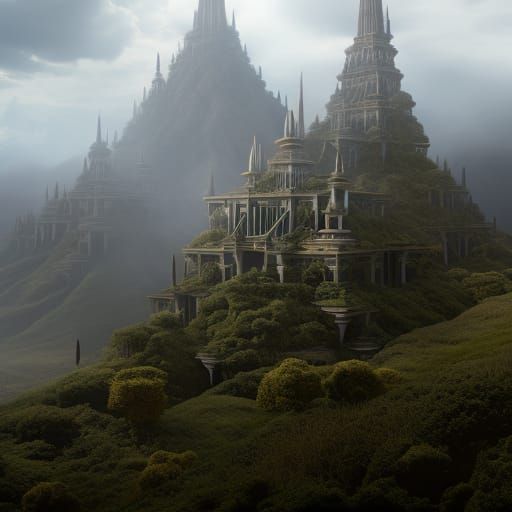 Epic God of Plants in Digital Matte Painting