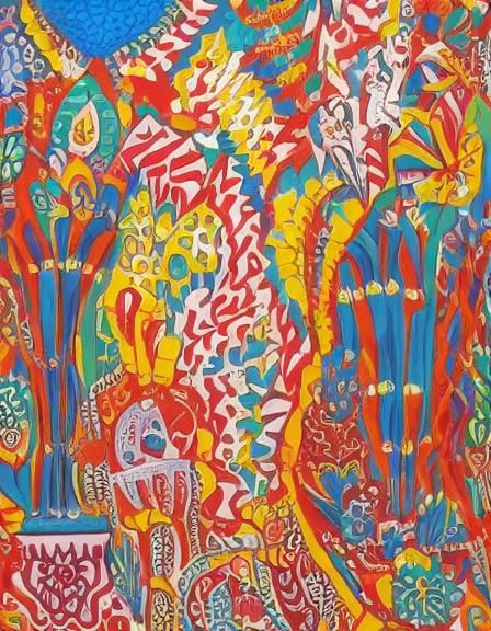 Aristocrats Gambling at Blackjack in Art Deco Style