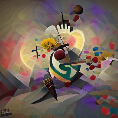 Kandinsky Style Abstract Forgiveness and Grace