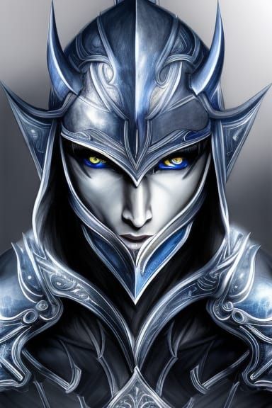 Intense Elf Portrait in Hyperrealistic Style