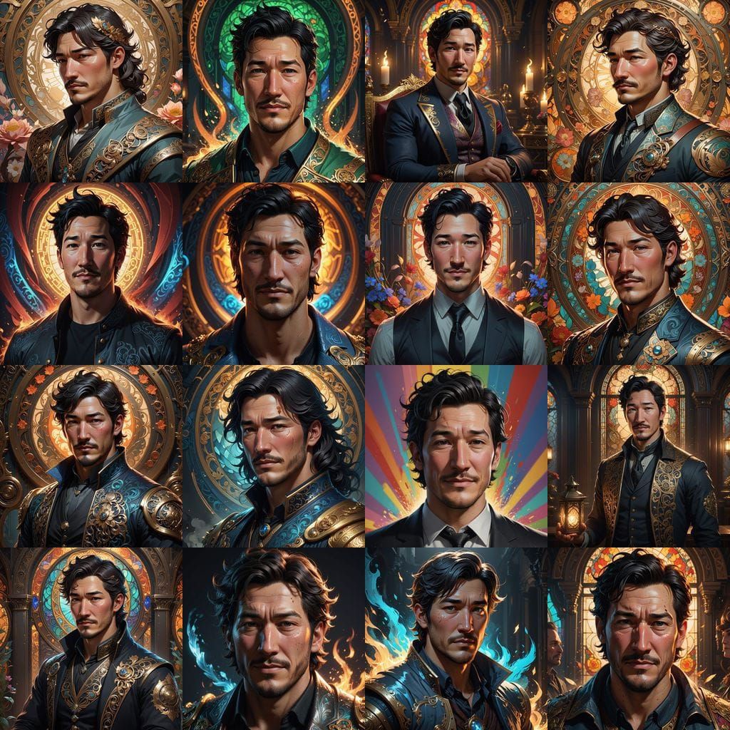 Markiplier Portrait in Triadic Colors