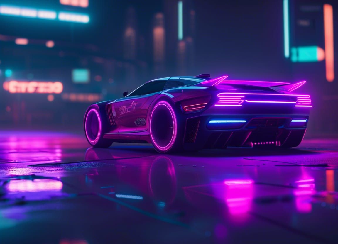 Cyberpunk car