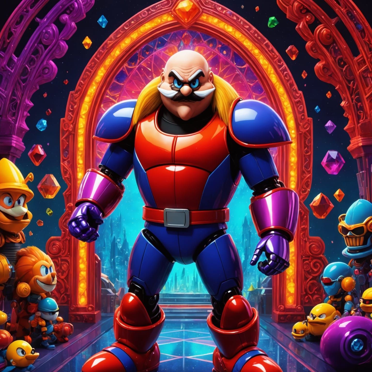 Epic Impressionist Masterpiece with Thick Brush Strokes