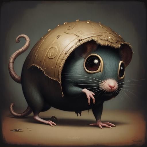 Distorted Surrealist Chase Scene in 3D