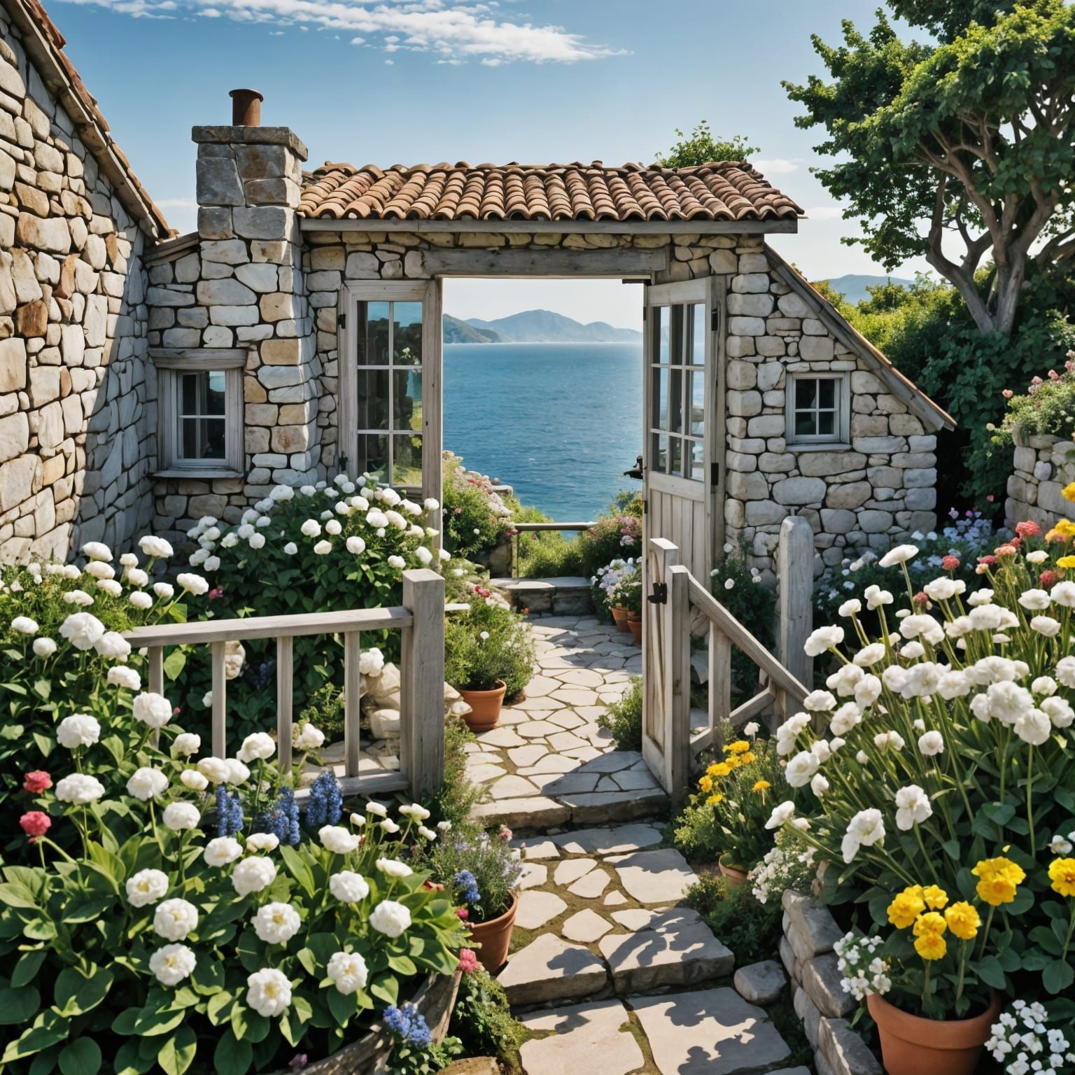 Coastal Cabin with Sea View
