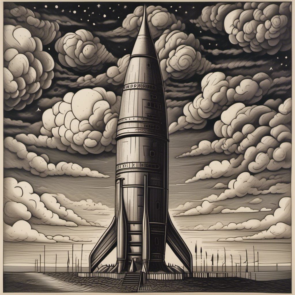 Medieval Castle Tapestry in Art Brut Style