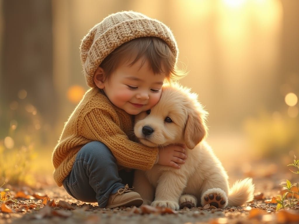 Joyful Moment of Childhood Innocence