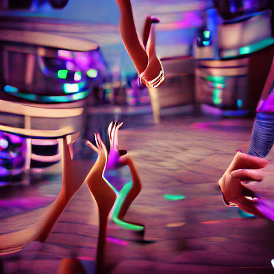 Abstract Image Generated From an Empty Prompt