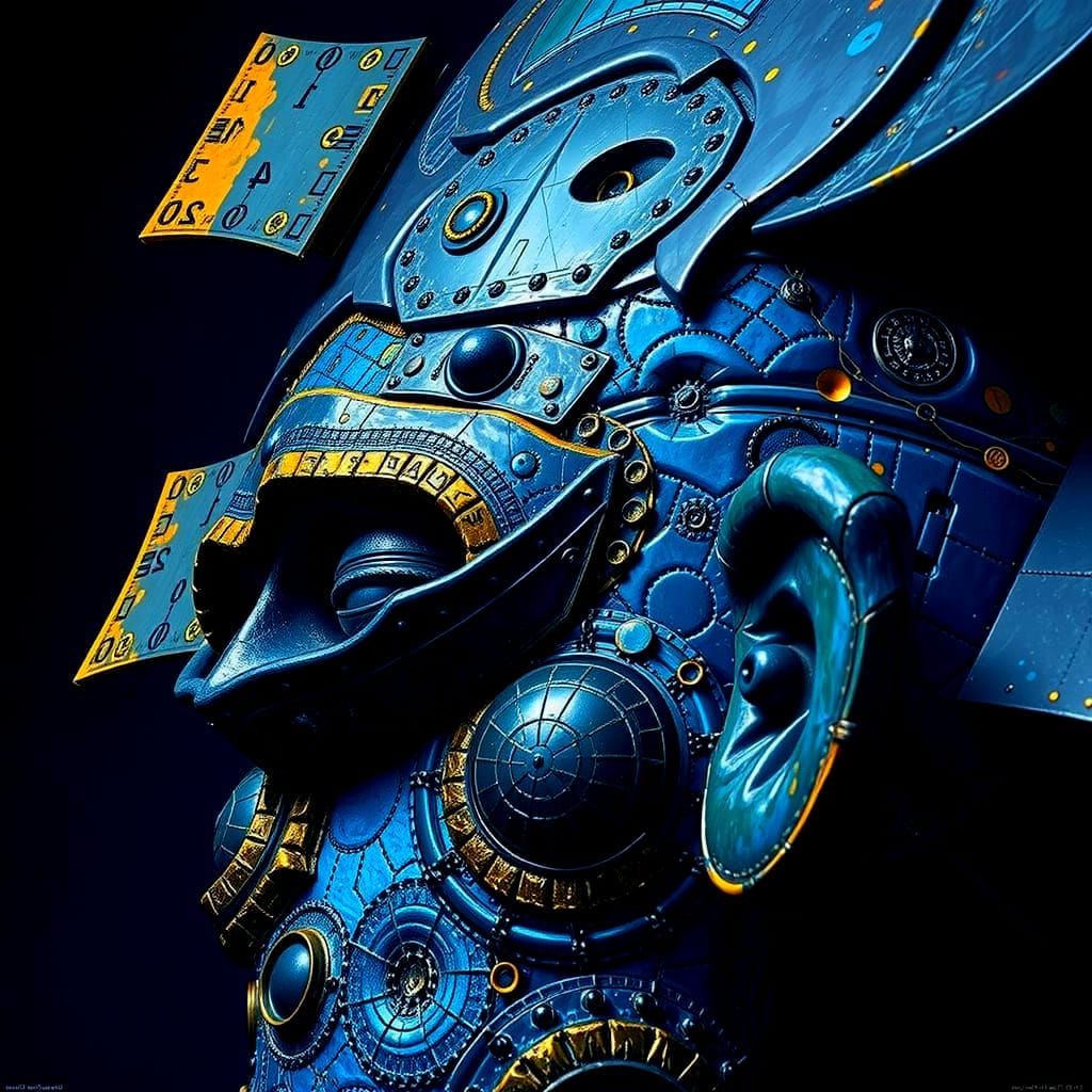 Vibrant Hyperrealistic Geometric Artwork in Vermillion, Yell...