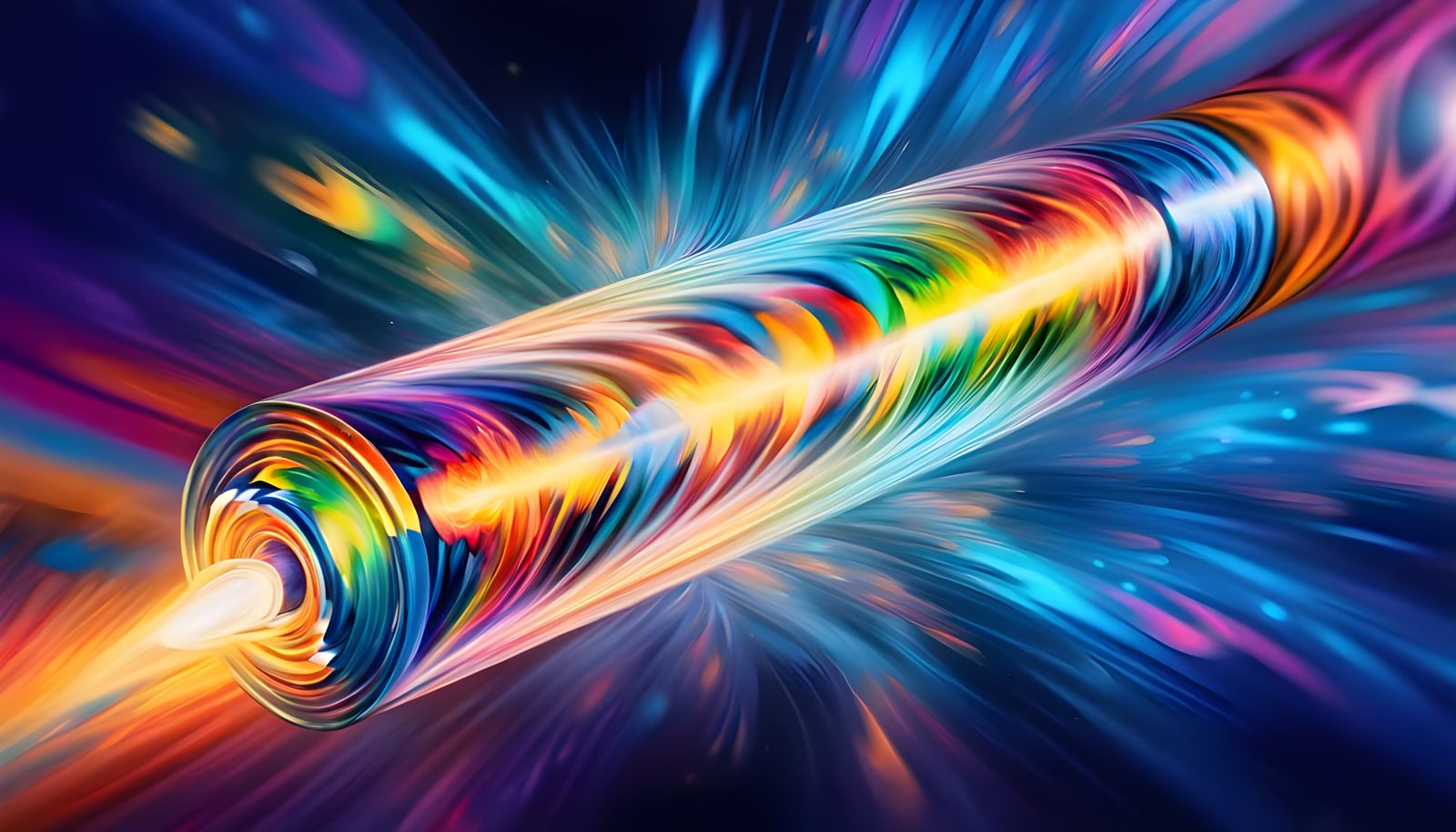 Kaleidoscope Spaceship Rushes Into Cosmic Vortex: Primitive ...