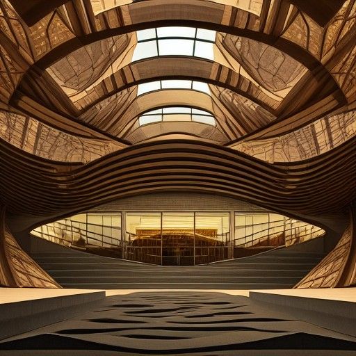 Futuristic Cyberpunk Wellness Center Architecture