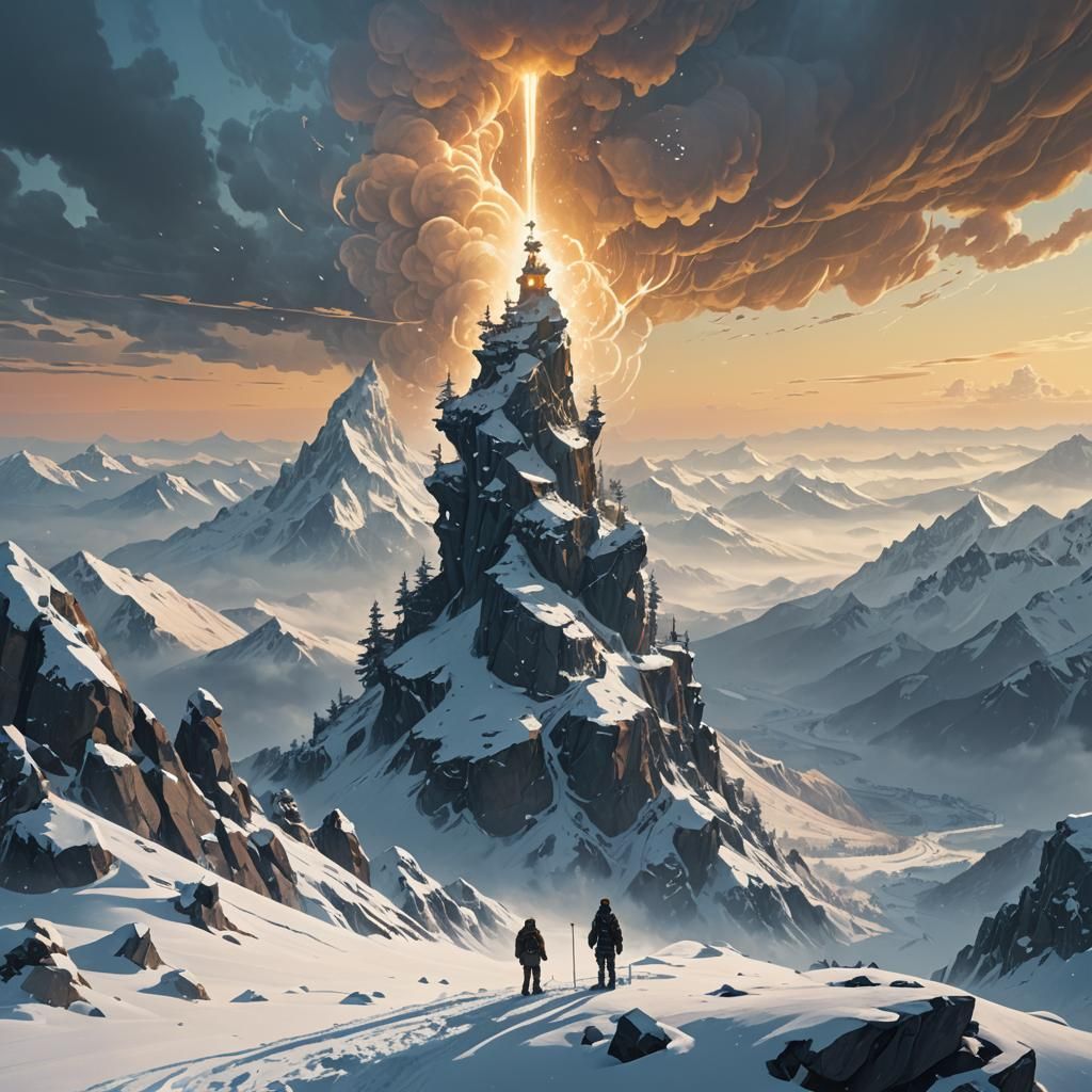 Icy Summit: Fantasy Art Inspired by Stalenhag