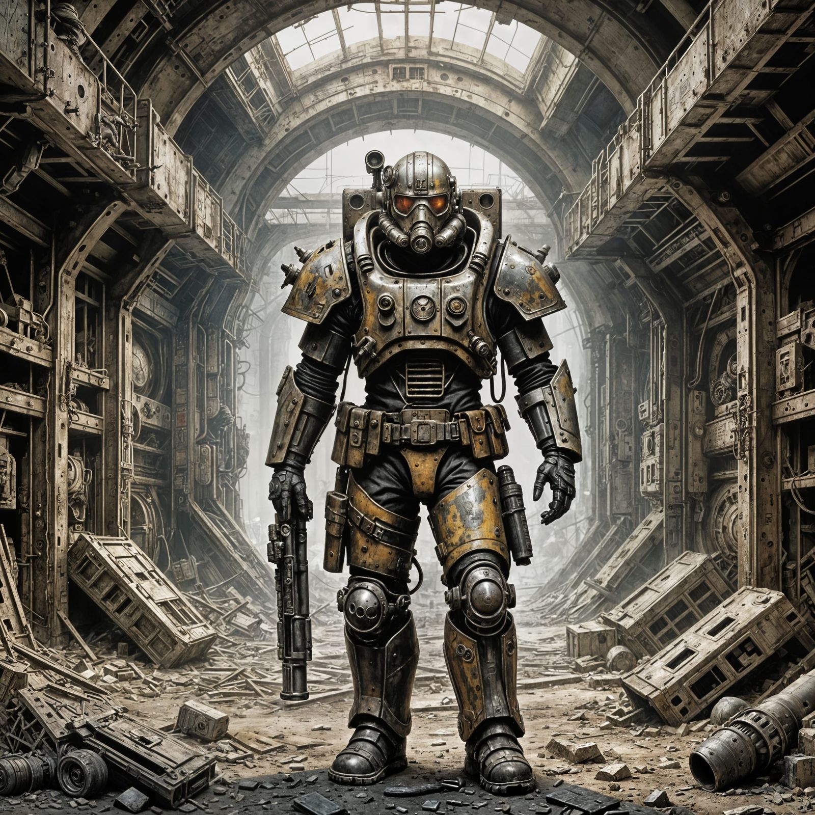 Post-Apocalyptic Toy in Fallout Vault: Luis Royo Style