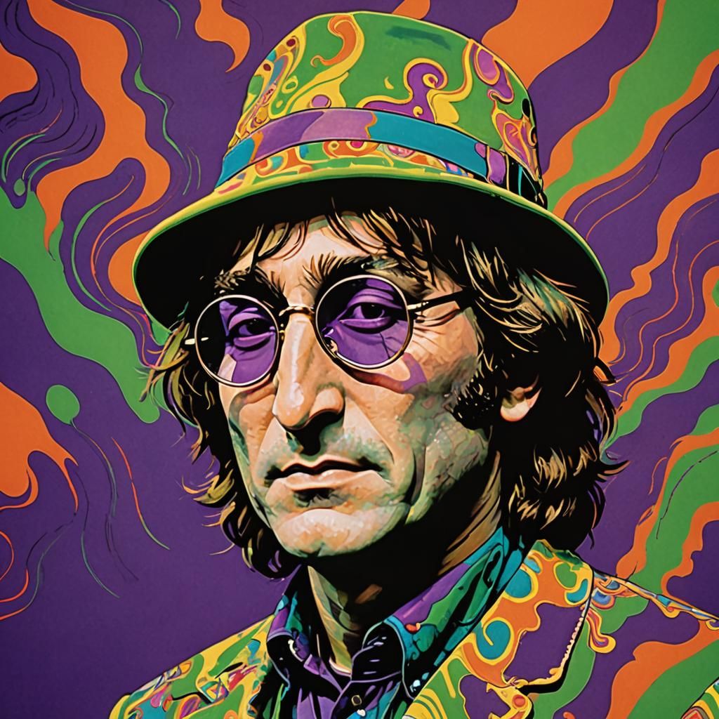 Psychedelic Rock Art Inspired by Warhol and Max