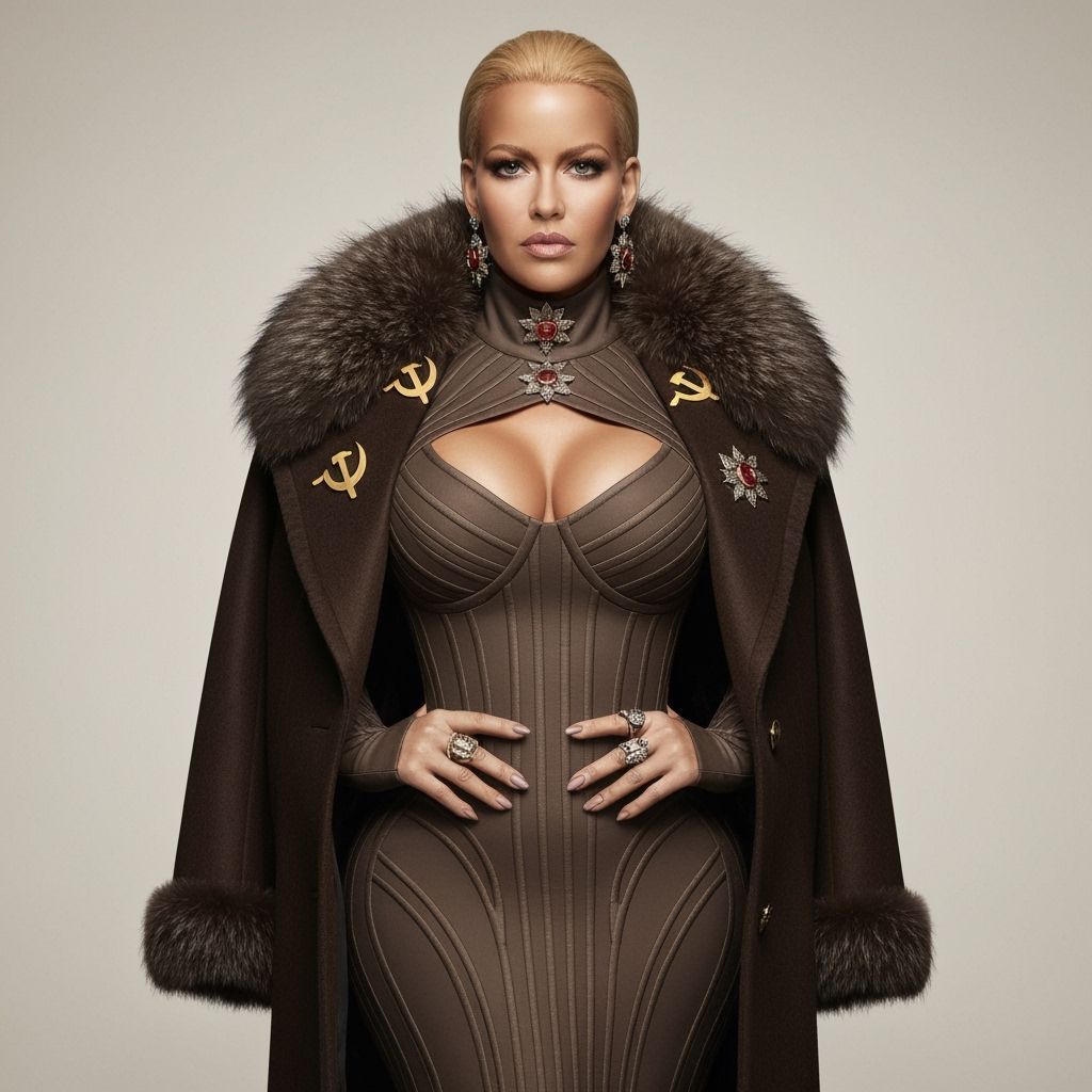 Amber Rose in Sovietpunk Glamour Style