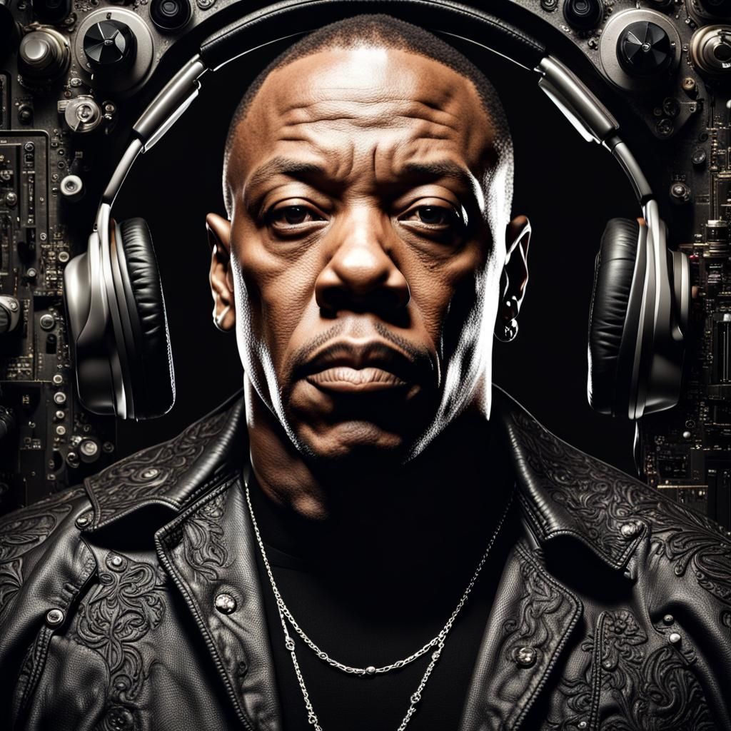 Hyperrealistic Portrait of Dr. Dre in Cinematic Style