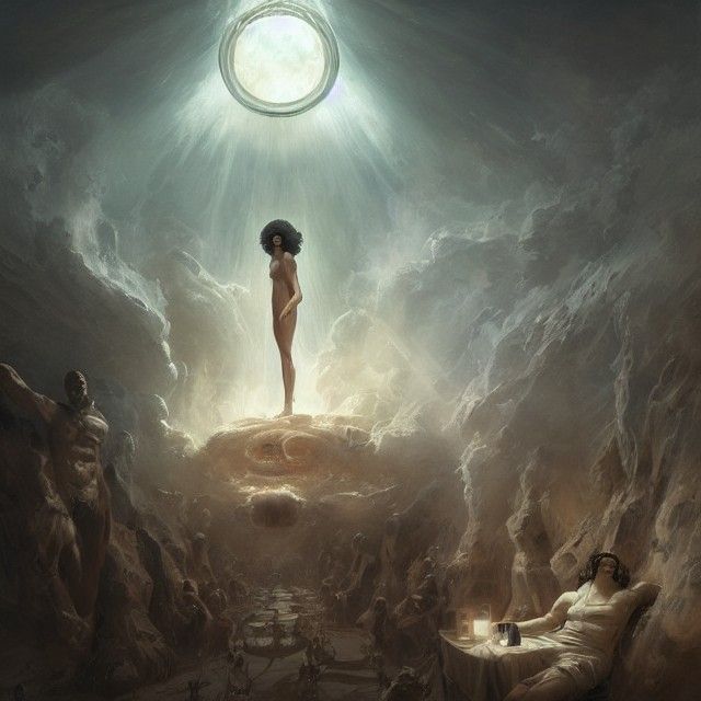 Inception of Free Will: Sinister Fantasy Art