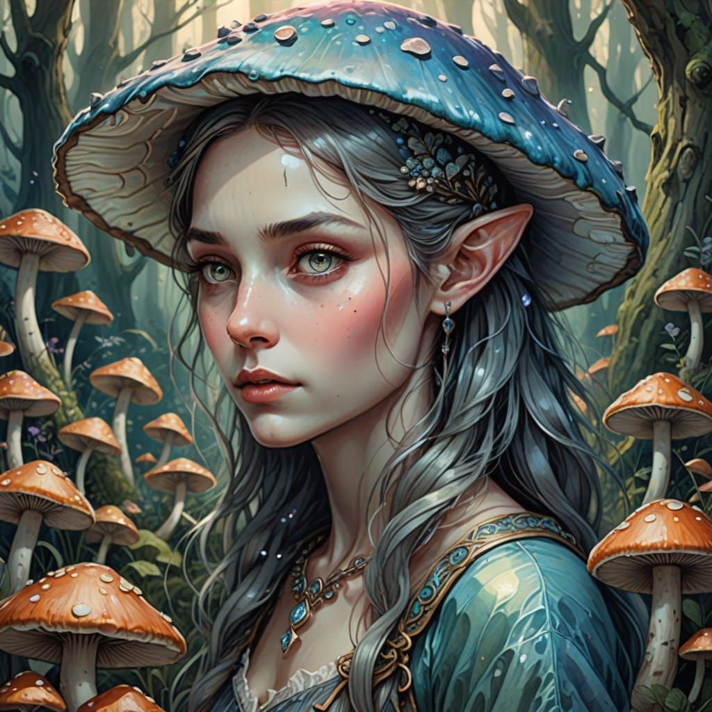 Enchanted Forest Sprite in Whimsical Fantasy Style