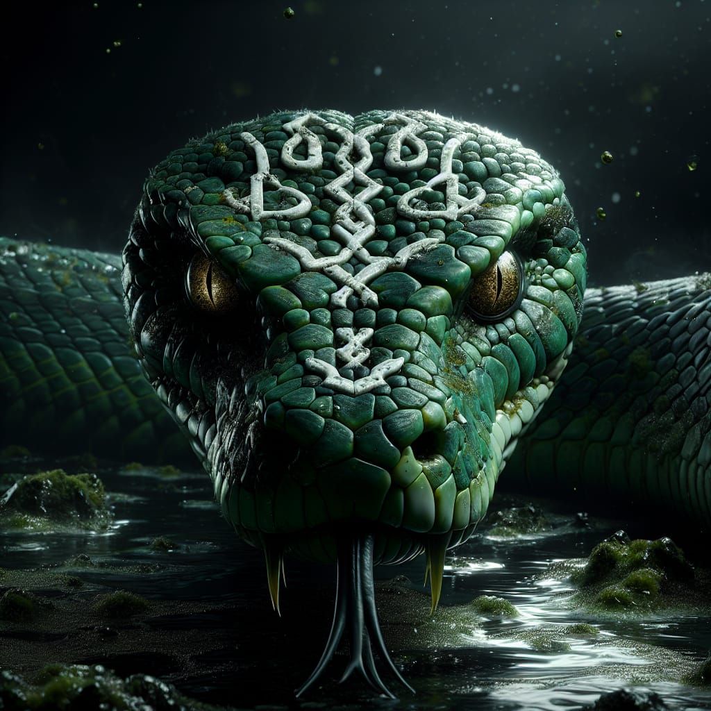 Green Rune-Snake