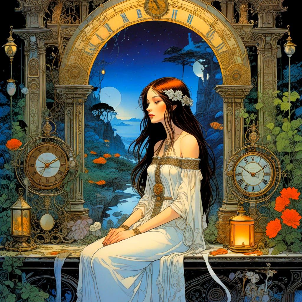 Dreamlike Portraits in a Timeless Artistic Style