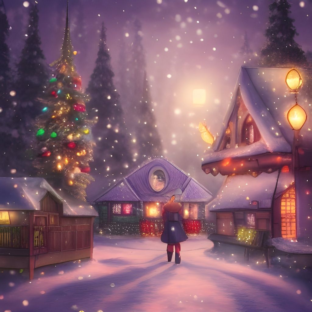 Anime Christmas Village by Studio Ghibli