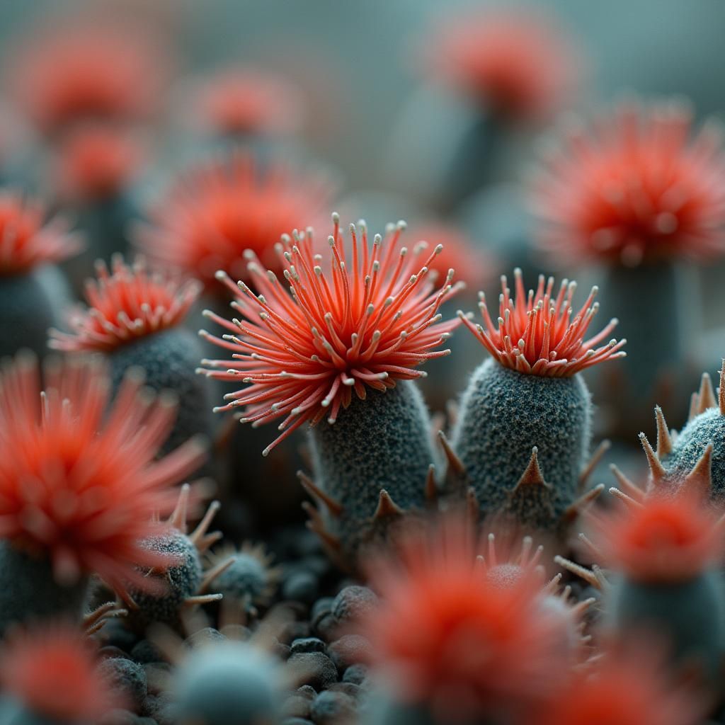 Surreal Miniature Organic Forms in Dreamlike Environment