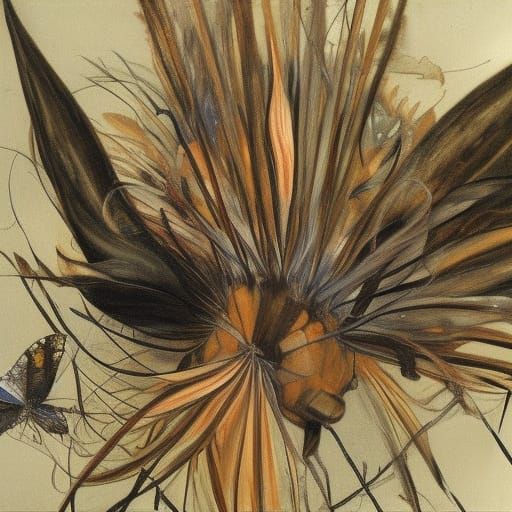 Figures Stealing Art in Classical Style