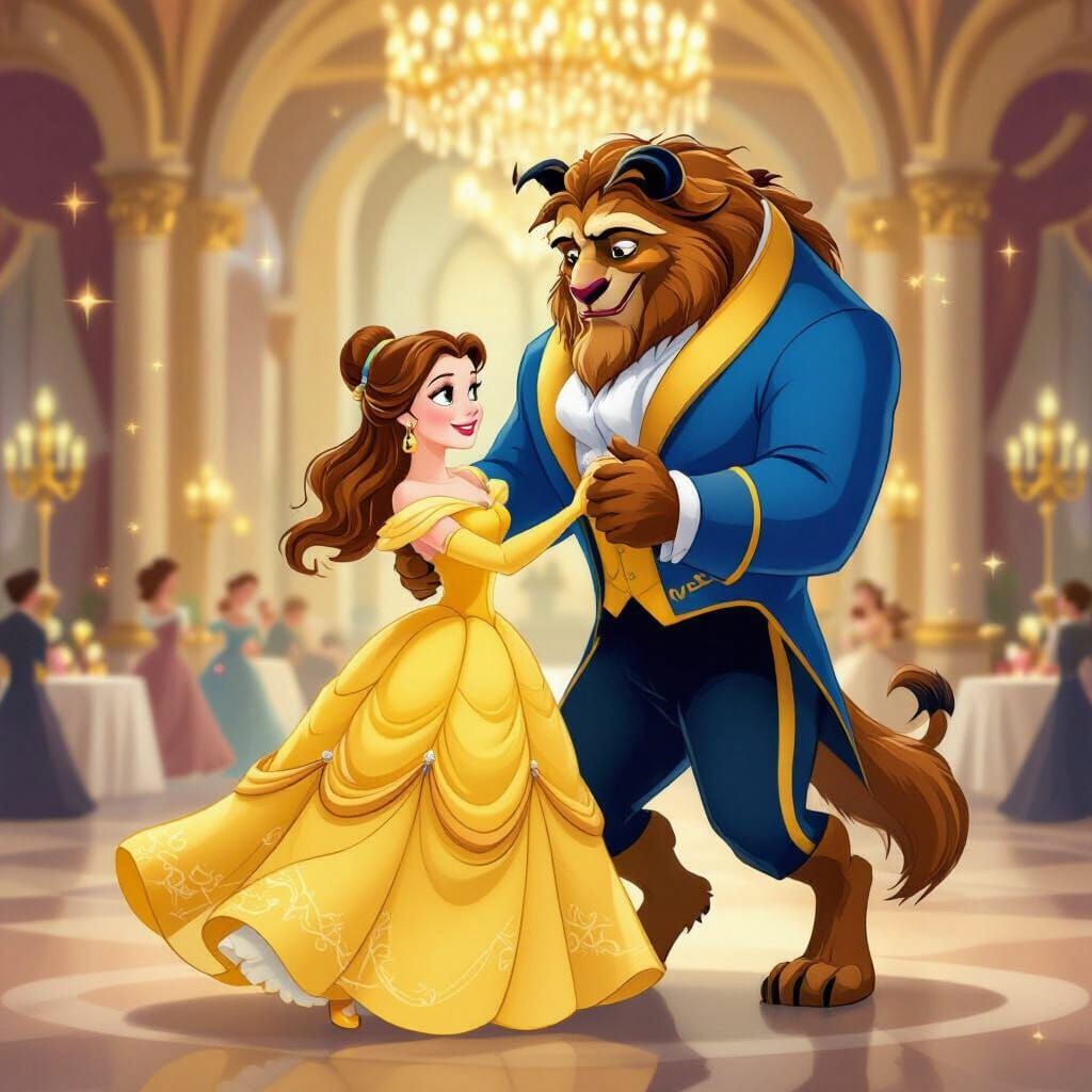 Disney Style Beauty and the Beast Ballroom Dance