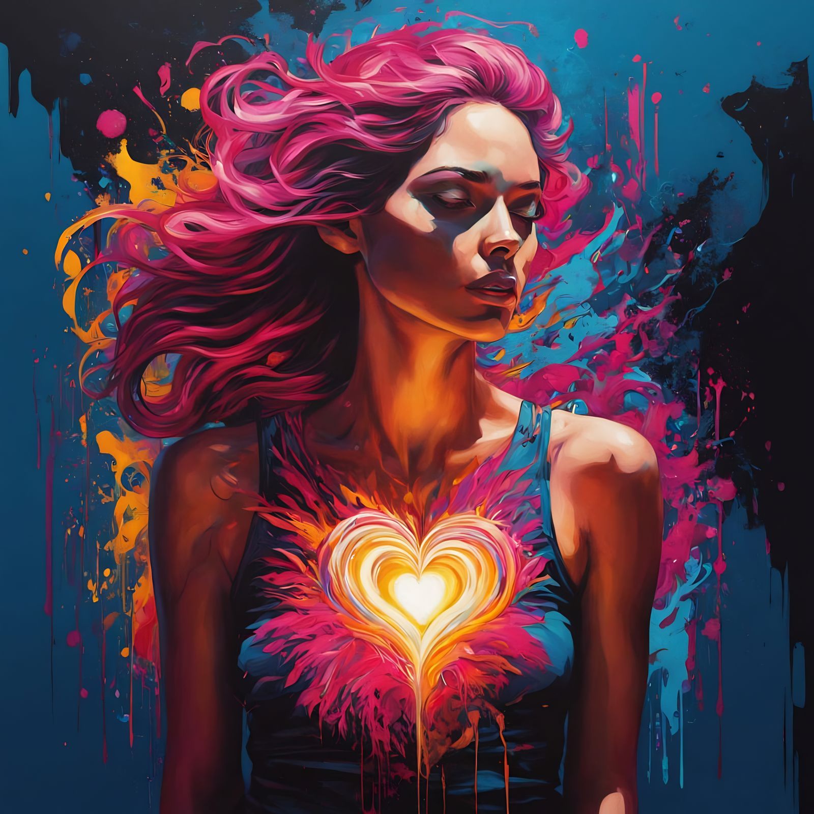 Heartbreak Blooms in Vibrant Street Art