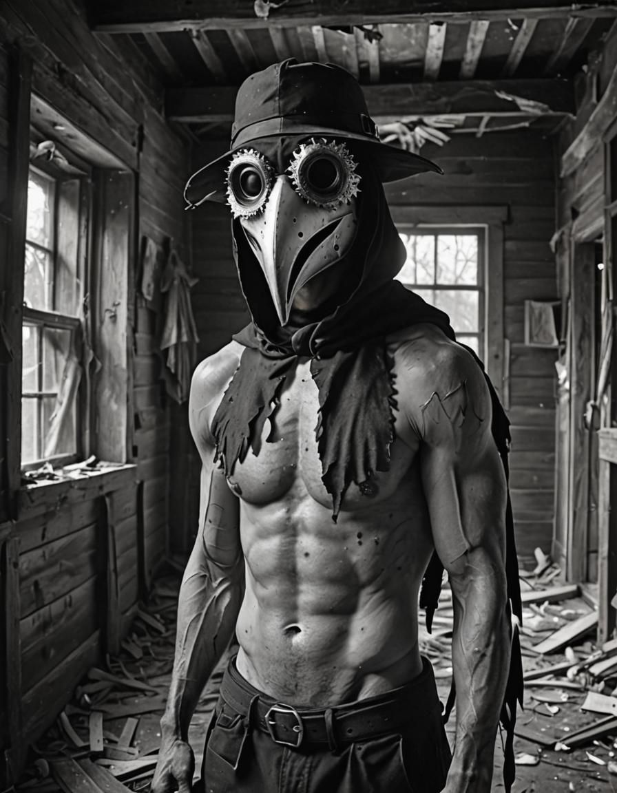 Plague doctor returns to the abandoned hospital