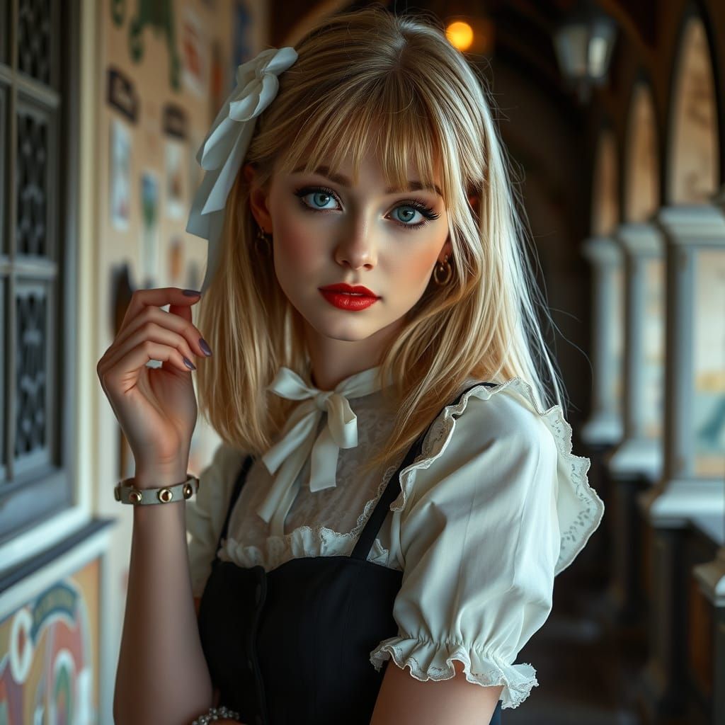 Elizabeth Debicki in Gothic Disney Fantasy Art