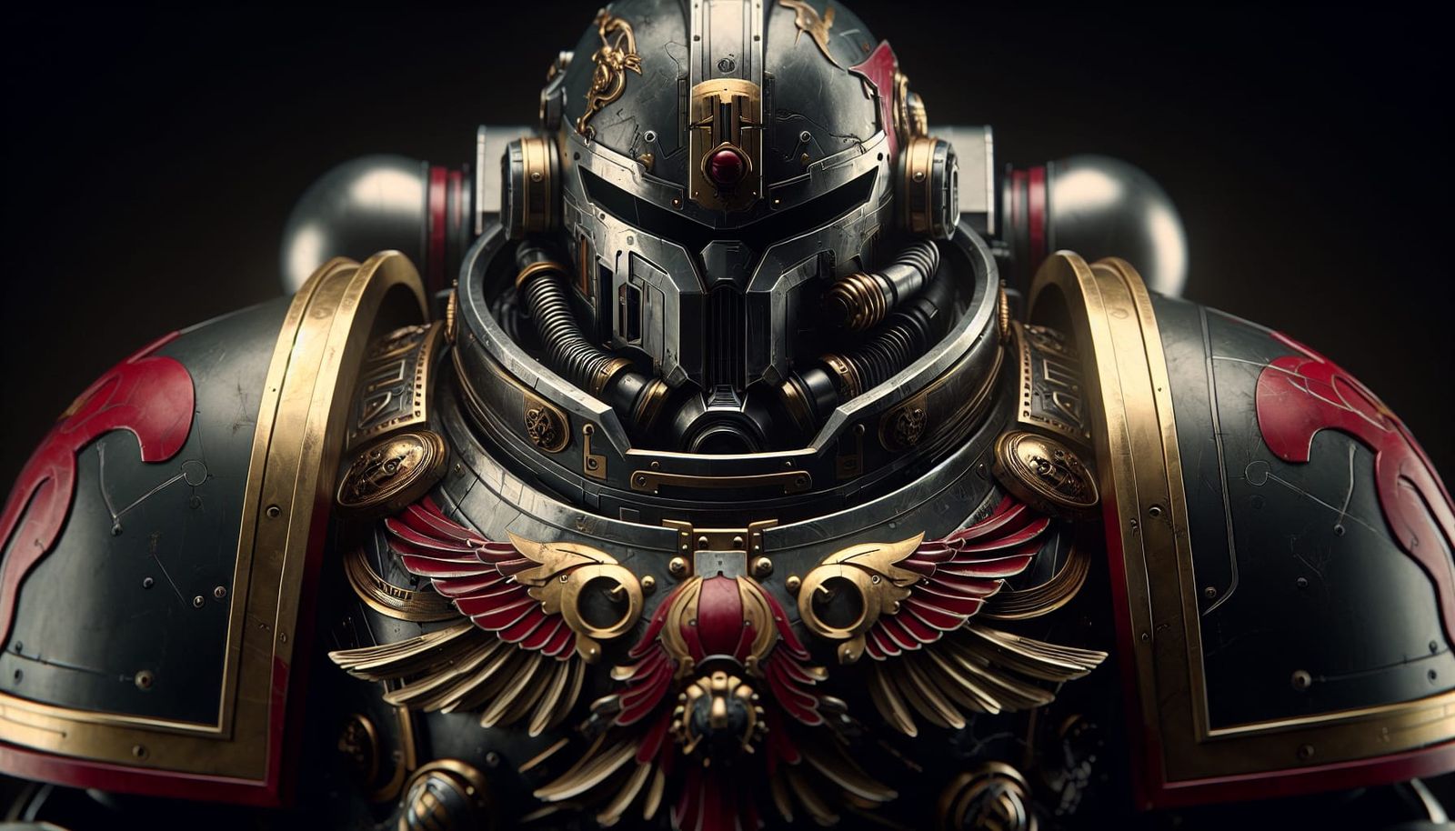 Futuristic Medieval Power Armor with Elizabethan Details