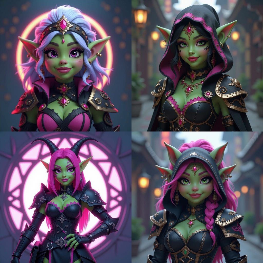 Orc Muppet in Kingdom Hearts Attire: Digital Portrait