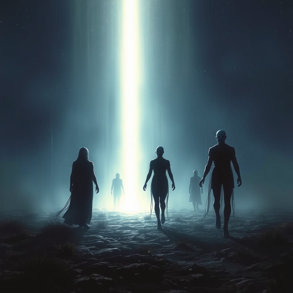 Pleiades: Tall Blue Beings in the Night