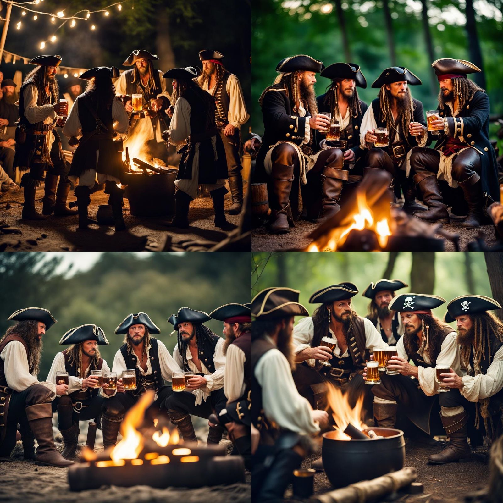 Pirates Plot by Campfire: Professional Photography