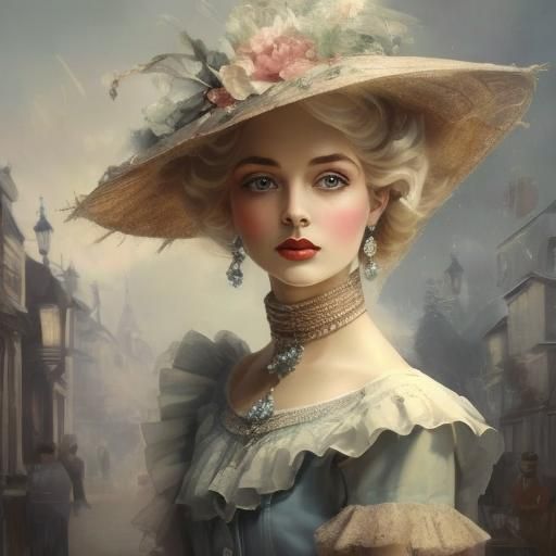 Elegant 1920s Woman in Vintage Portrait