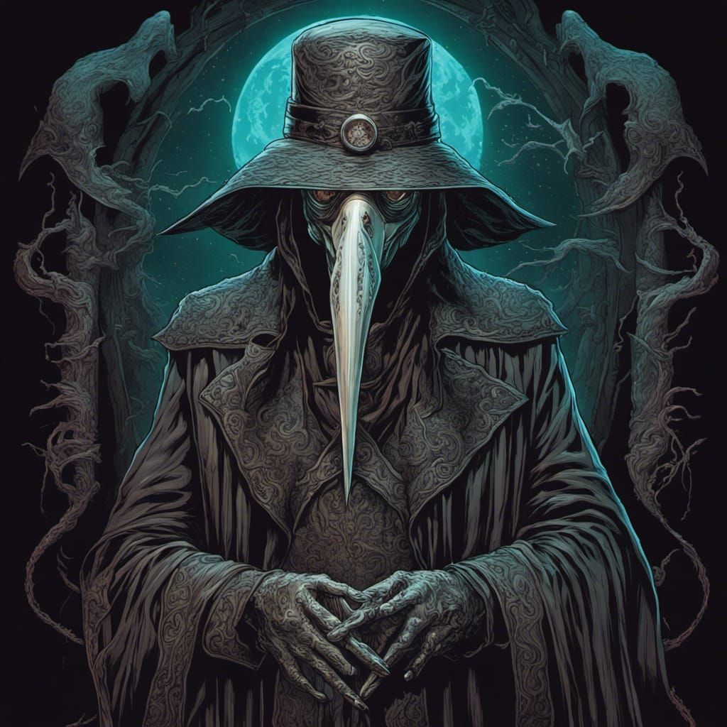 Lovecraftian Gothic Plague Doctor Masterpiece