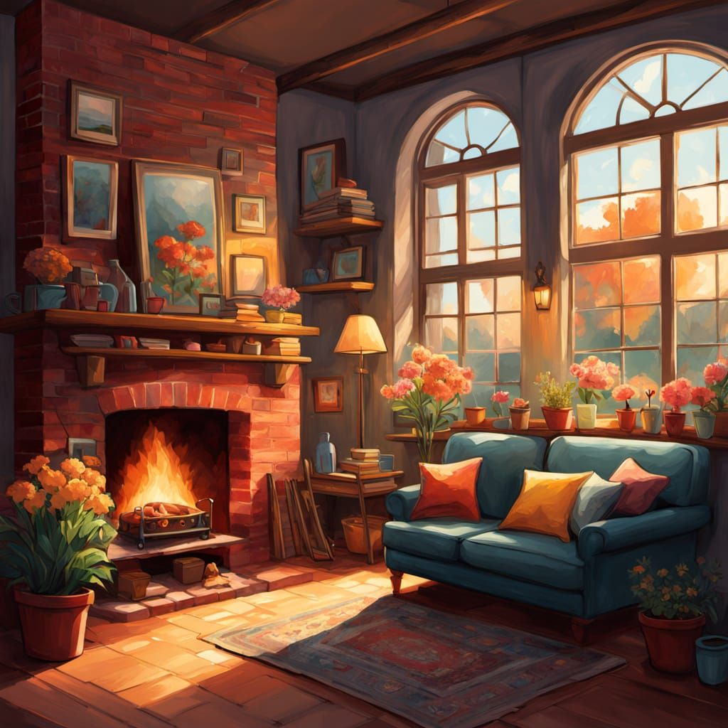 Cozy Artist Workshop Inside Brick Cottage