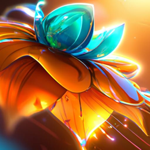 Ethereal Flower of Air in Digital Art