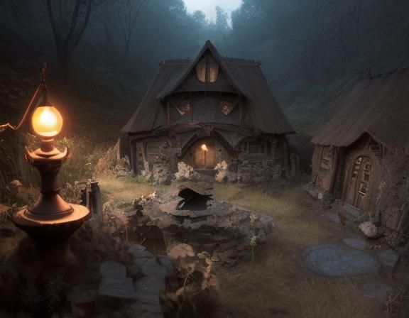 guys the hills have eyes is a movie not a lifestyle... small scale hobbit village for barn cats final fantasy 3j style b...