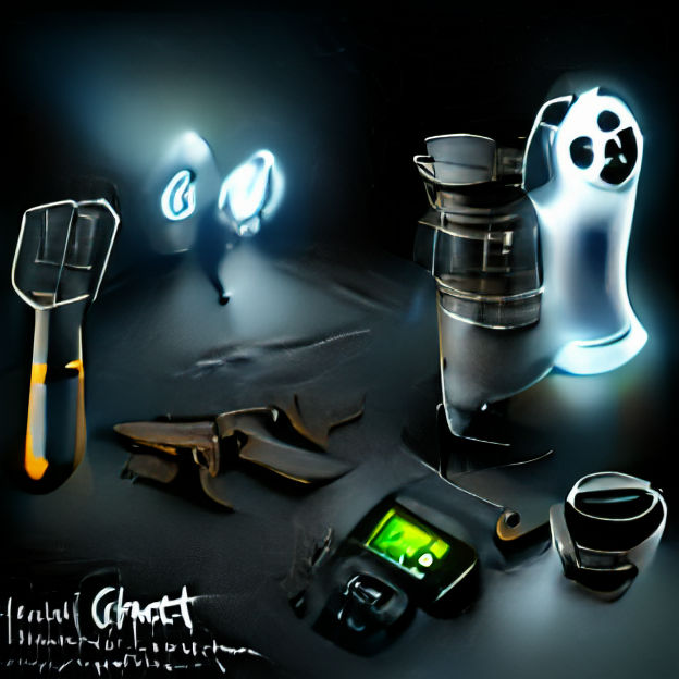 Ghost Hunting Equipment Concept Art in Unreal Engine
