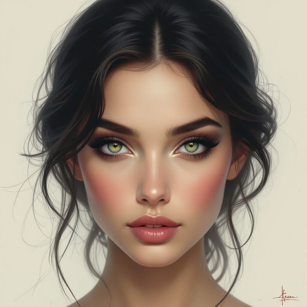 Captivating Eyes in Dark Fantasy Art