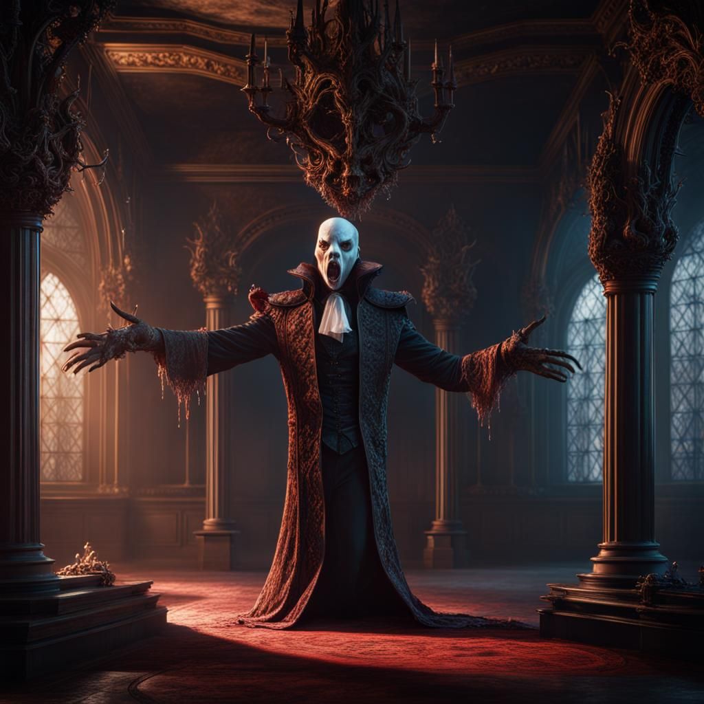 Eldritch Demonic Phantom: Detailed Fantasy Art