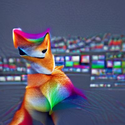 Rainbow Fox in 8K Resolution