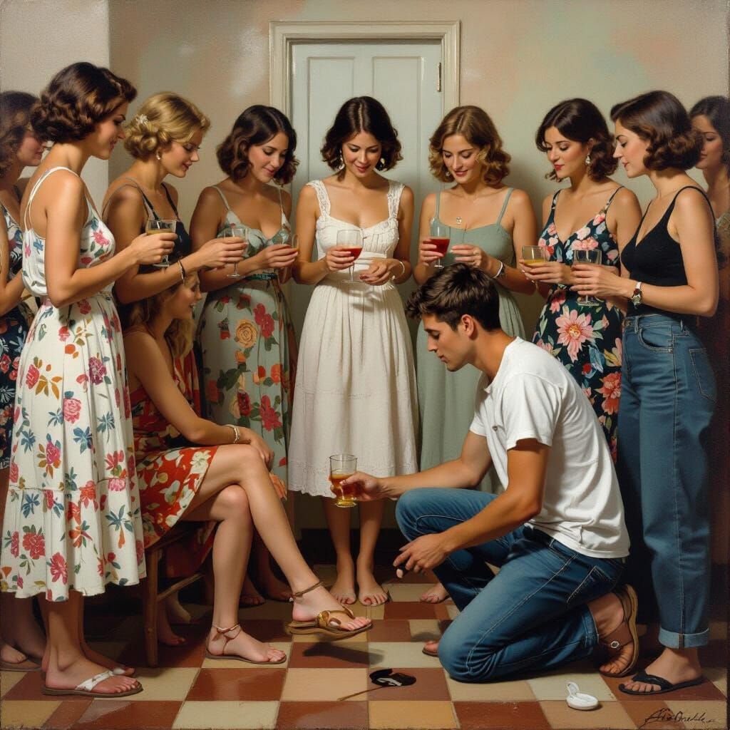 Women's Gathering with a Young Server