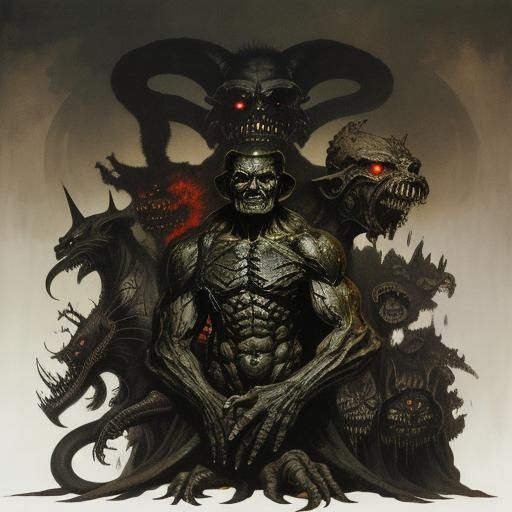 Grotesque Creatures Emerge: Biomechanical Heroic Fantasy Art