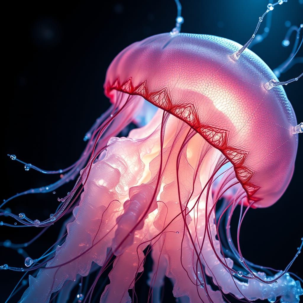 Ethereal Jellyfish Radiates Vibrant Aura