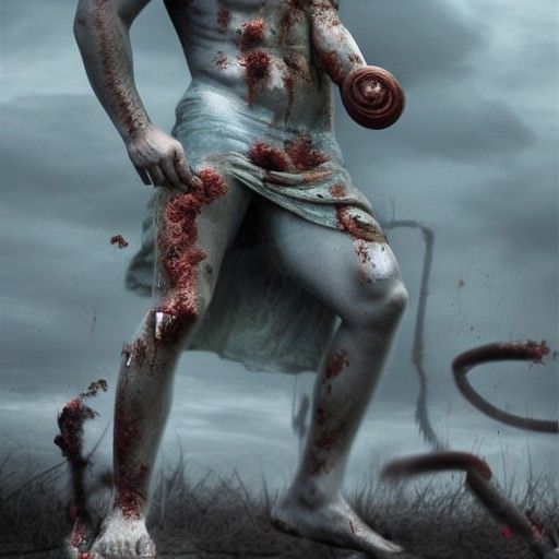Photorealistic Zombie Greek Gods