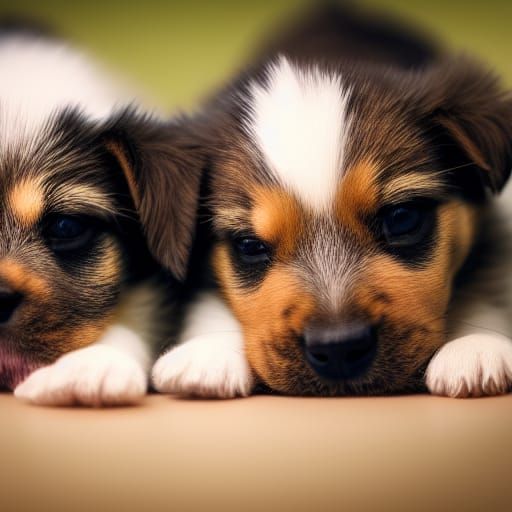 Playful Puppies in Natural Light: Professional Photography